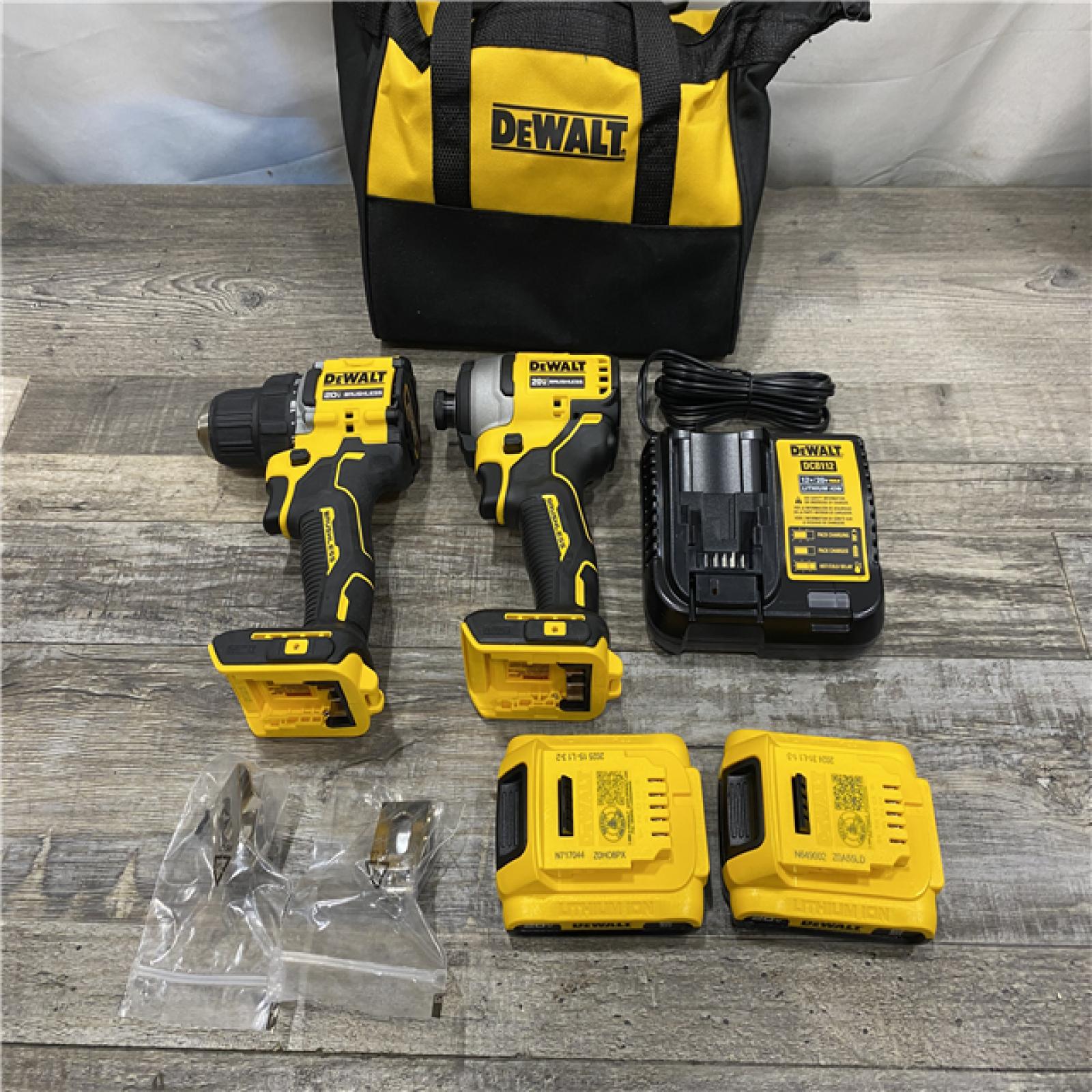 AS-IS DEWALT ATOMIC 20-Volt MAX Lithium-Ion Cordless Combo (2-Tool) Kit