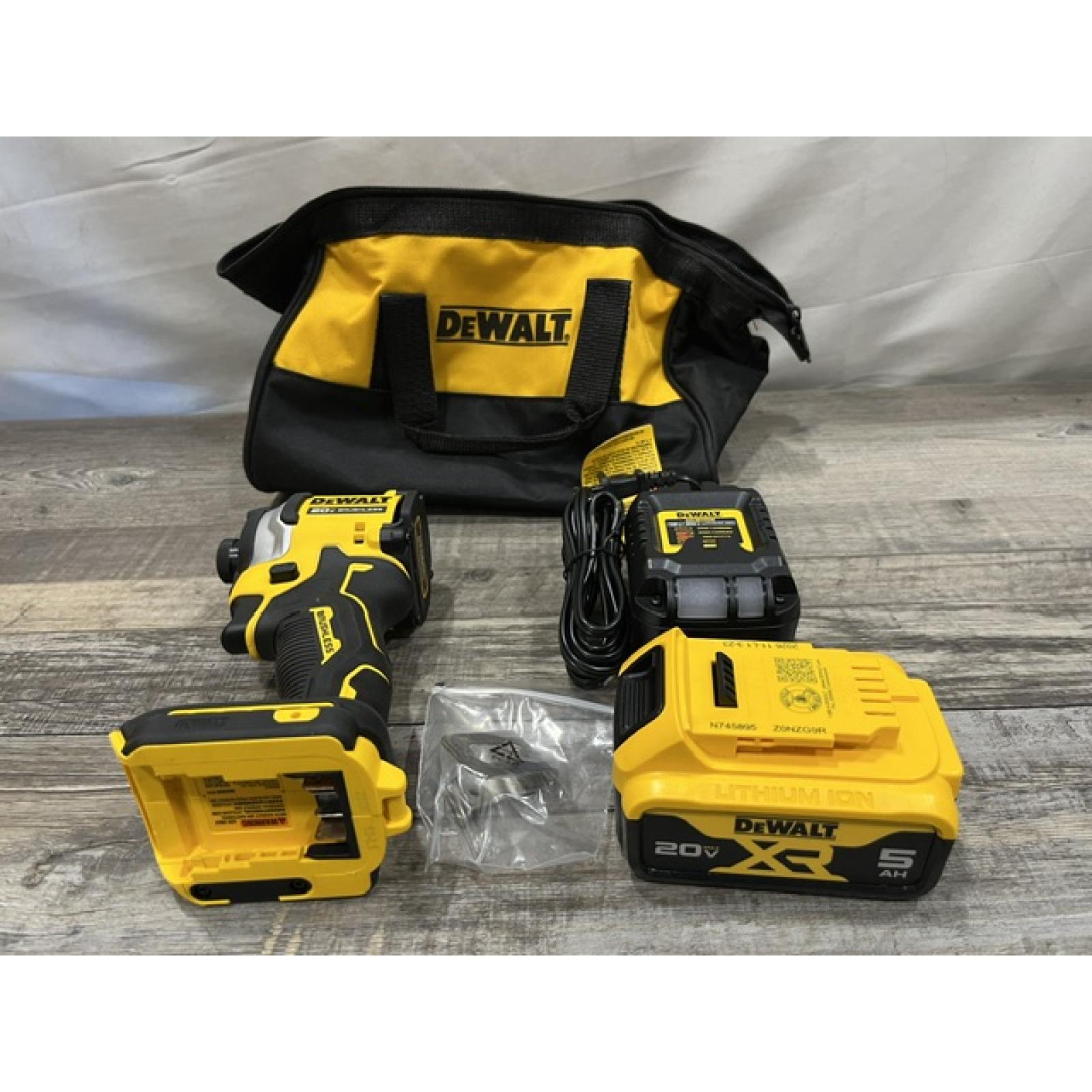 AS-IS DEWALT ATOMIC 20V MAX Lithium-Ion Cordless 1/4 in. Brushless Impact Driver Kit