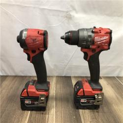 AS-IS Milwaukee  FUEL 18V Lithium-Ion Brushless Cordless Hammer Drill and Impact Driver Combo Kit