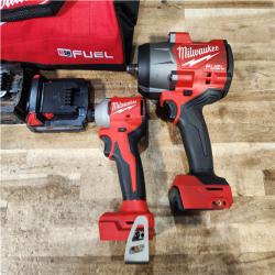 HOUSTON LOCATION - AS - IS Milwaukee 2 Tool Combo Kit W/ (2) Battery & Charger