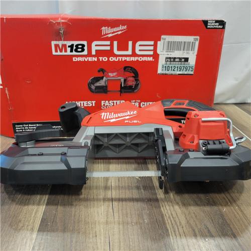 AS-IS  Milwaukee M18 FUEL 18V Lithium-Ion Brushless Cordless Deep Cut Band Saw (Tool-Only)