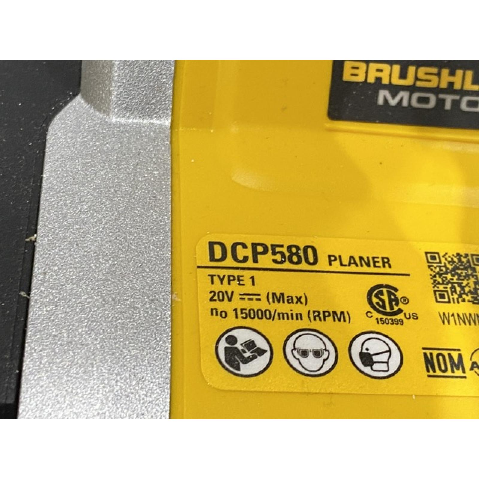 AS-IS DEWALT 20V MAX XR Cordless Brushless 3-1/4 in. Planer (Tool Only)