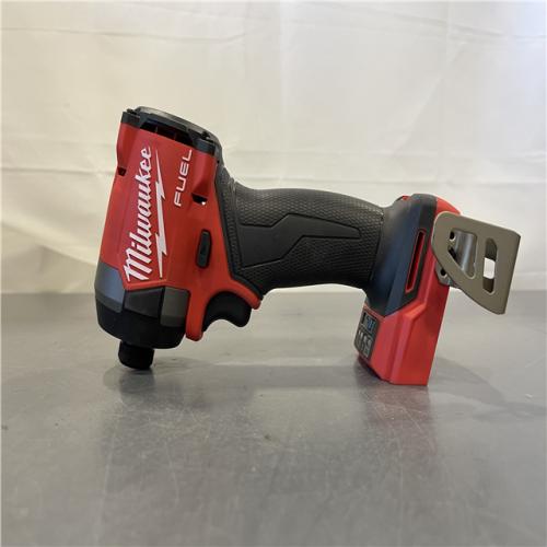 AS-IS - Milwaukee 18V Lithium-Ion Brushless Cordless 1/4 Hex Impact Driver Bare Tool  Red