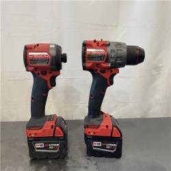 AS-IS- MILWAUKEE FUEL 18V Lithium-Ion Brushless Cordless Hammer Drill and Impact Driver Combo Kit