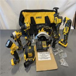 AS-IS - DEWALT 20-Volt MAX Lithium-Ion Cordless 7-Tool Combo Kit