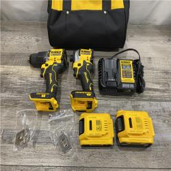 AS-IS DEWALT ATOMIC 20V MAX Lithium-Ion Cordless 2-Tool Combo Kit