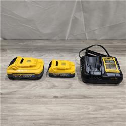 AS-IS Dewalt DCBP315-2C 20V MAX POWERSTACK Lithium-Ion Batteries and Charger Starter Kit