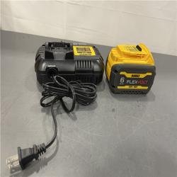AS-IS - DEWALT FLEXVOLT 20V/60V MAX Lithium-Ion 6.0Ah Battery Pack with 6 Amp Output Charger