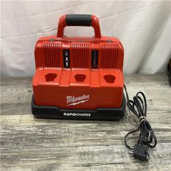 AS-IS Milwaukee 12-Volt/18-Volt Lithium-Ion Multi-Voltage 6-Port Sequential Rapid Battery Charger