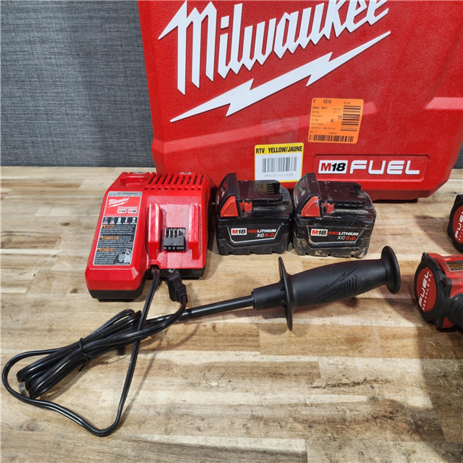 HOUSTON LOCATION - AS - IS Milwaukee FUEL 18V Lithium-Ion Brushless Cordless Hammer Drill and Impact Driver Combo Kit