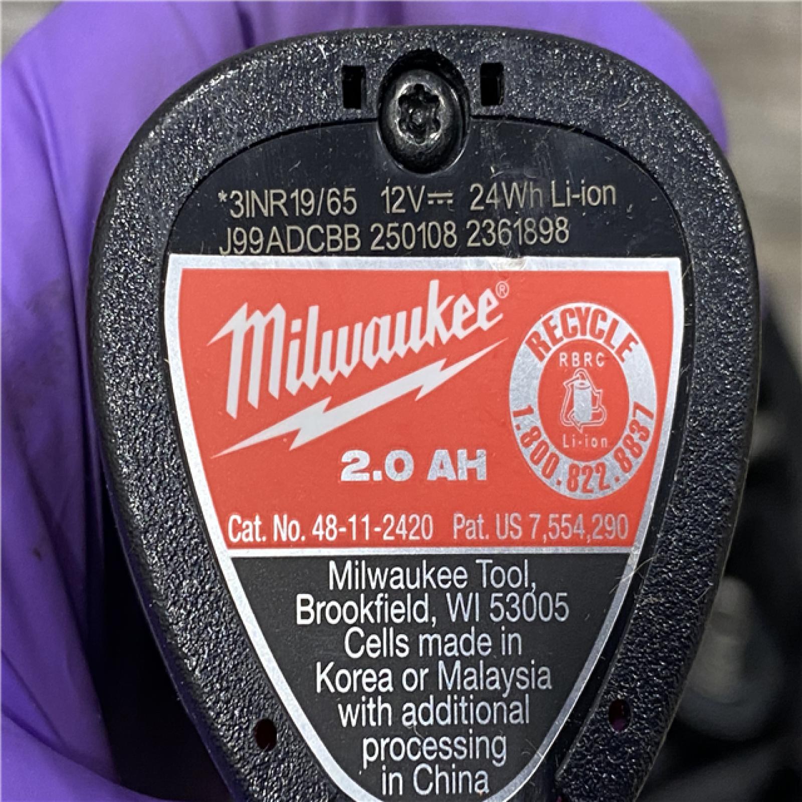 AS-IS Milwaukee FUEL 12V Lithium-Ion Brushless Cordless 4-in-1 Installation 3/8 in. Drill Driver Kit