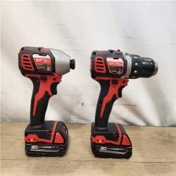 AS-IS- Milwaukee M18 18V Cordless Drill/Driver High Performance Combo Kit