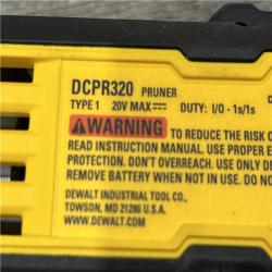AS-IS DEWALT 20-Volt MAX 1 -1/2 in. Capacity Cordless Battery Powered Pruner (Tool Only)