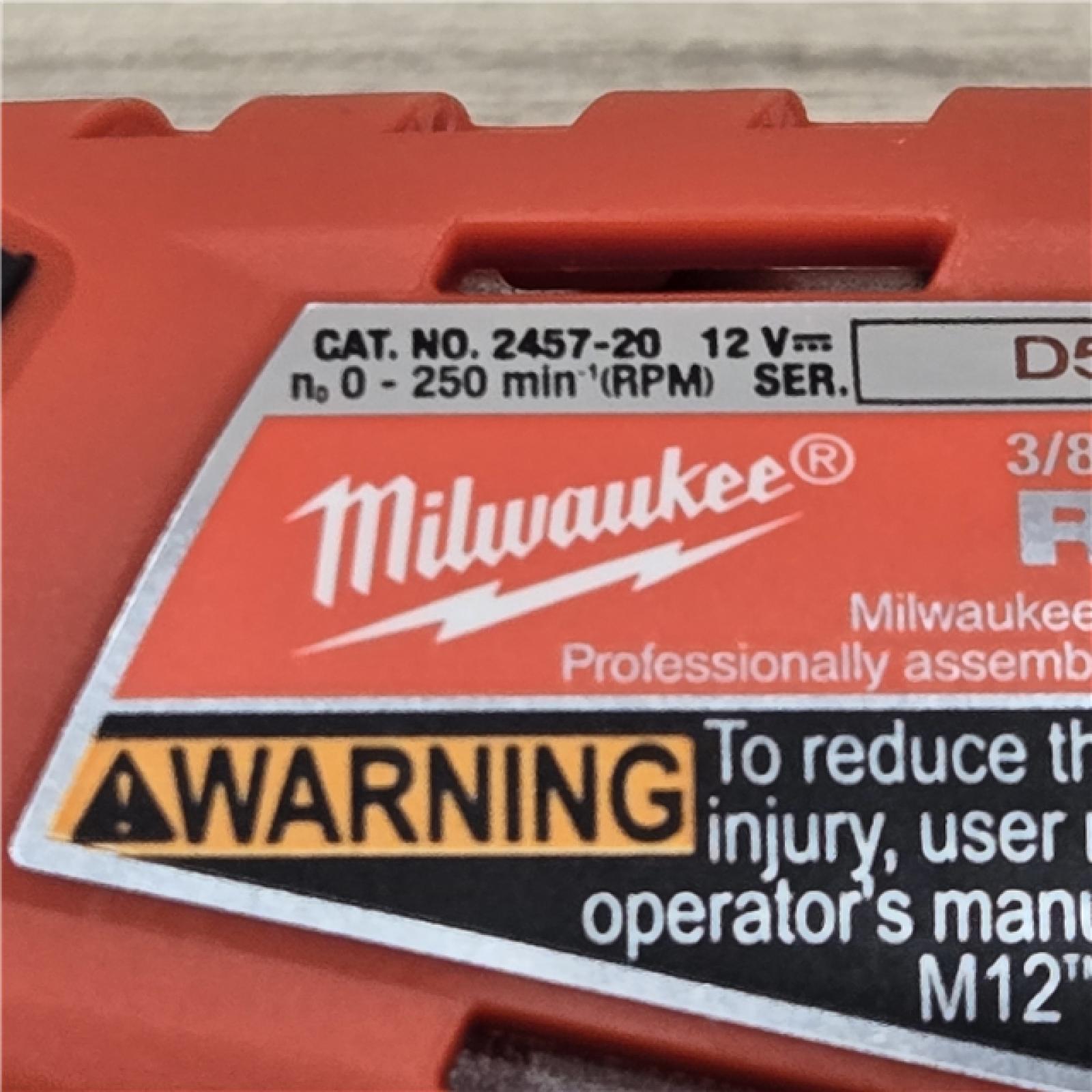 AS-IS MILWAUKEE 2457-20 .38 in. M12 Cordless Ratchet (Tool-Only)