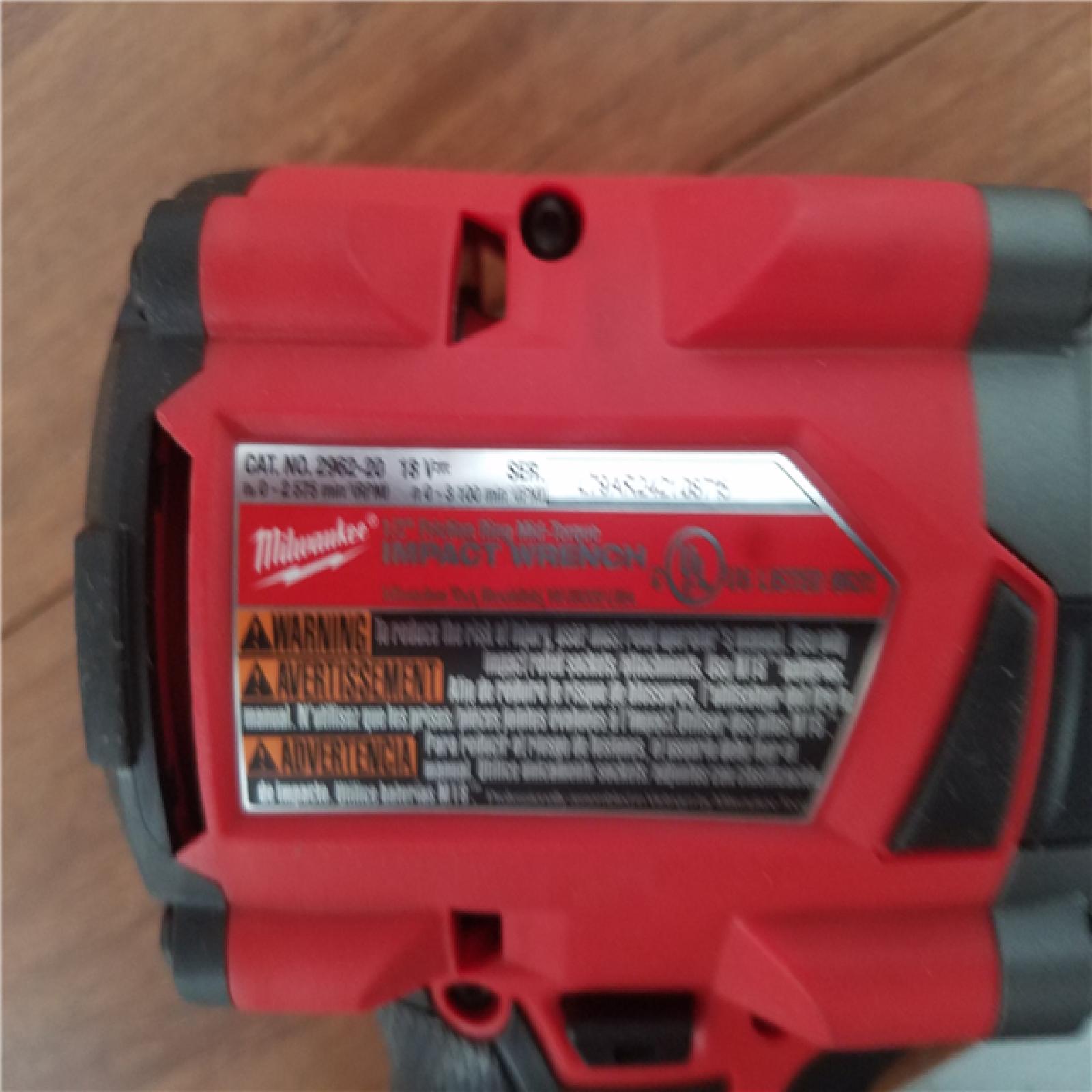 CALIFORNIA NEW MILWAUKEE M18 1/2 MID-TORQUE IMPACT WRENCH W/FRICTION RING TOOL ONLY
