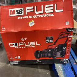 Dallas Location - As-Is Milwaukee M18 FUEL Brushless Cordless 21 in. Walk Behind Dual Battery Self-Propelled Mower Kit