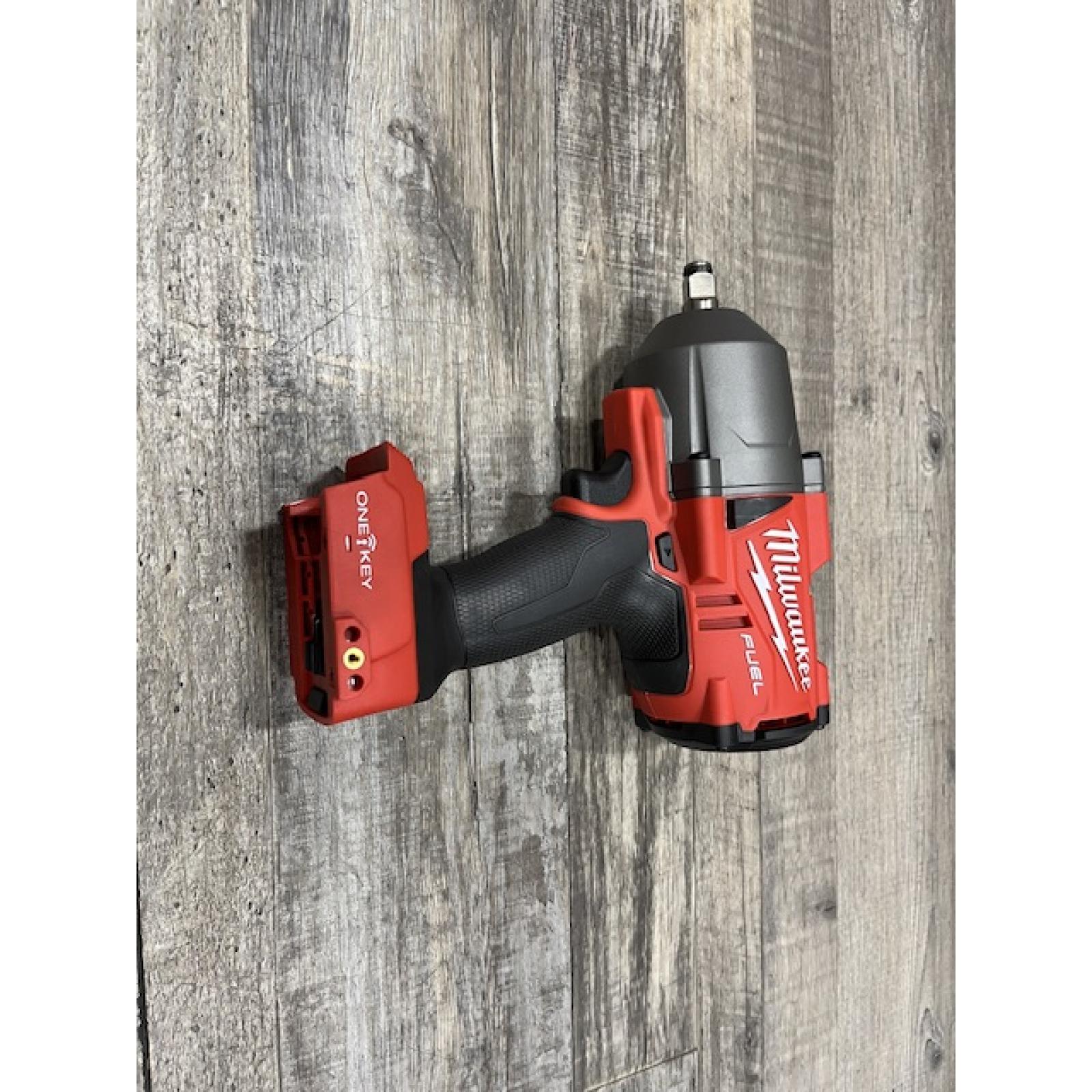 AS-IS Milwaukee M18 FUEL ONE-KEY 18V Lithium-Ion Brushless Cordless 1/2 in. Impact Wrench with Friction Ring (Tool-Only)