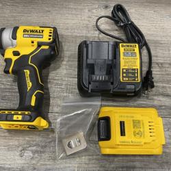 AS-IS DEWALT Atomic 20V Max Lithium-Ion Brushless Cordless Compact 1/4 in. Impact Driver Kit