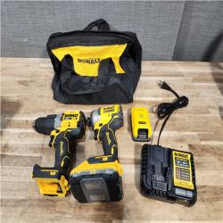 Houston Location AS-IS DEWALT 20V XR Lithium-Ion Cordless 2-Tool Combo Kit