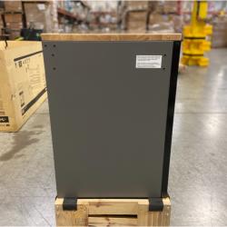 DALLAS LOCATION - Husky Heavy Duty 61 in. W x 23 in. D 15-Drawer Matte Gray Mobile Workbench Cabinet with Solid Wood Top