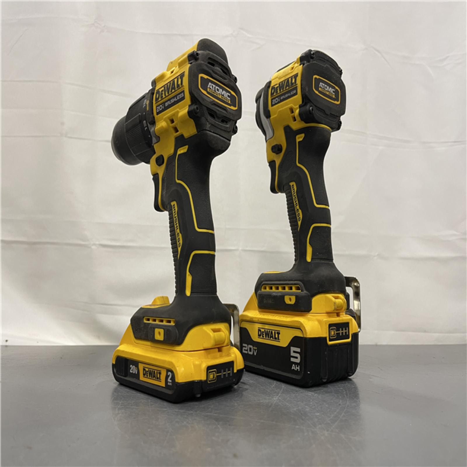AS-IS - DEWALT ATOMIC 20-Volt Lithium-Ion Cordless 2-Tool Combo