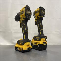 AS-IS - DEWALT ATOMIC 20-Volt Lithium-Ion Cordless 2-Tool Combo