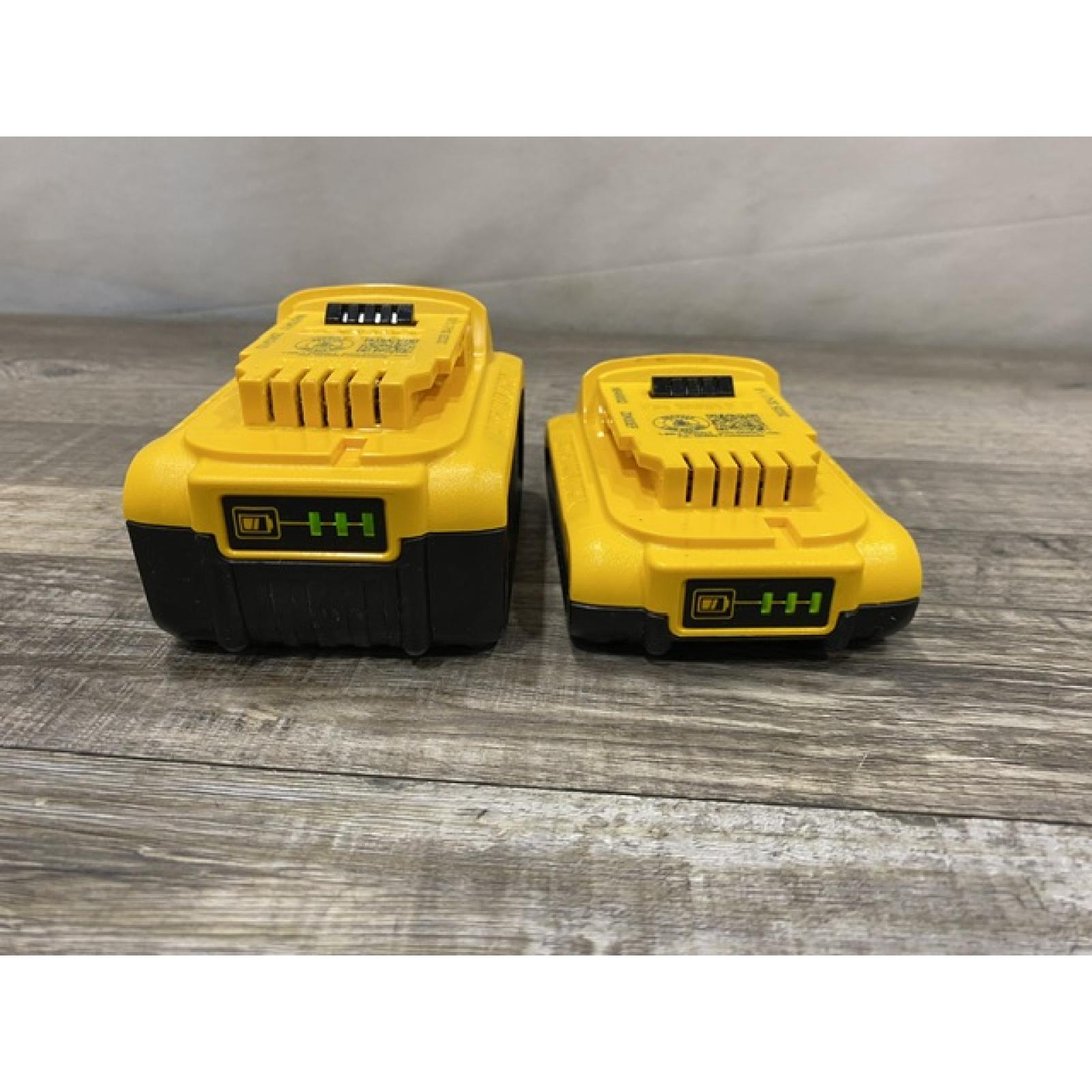 AS-IS DEWALT 20V MAX Lithium-Ion Battery Kit with 5.0Ah and 2.0Ah Battery and Charger