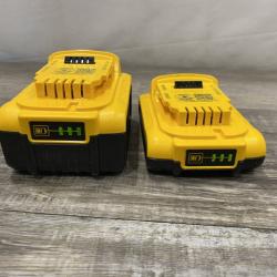 AS-IS DEWALT 20V MAX Lithium-Ion Battery Kit with 5.0Ah and 2.0Ah Battery and Charger