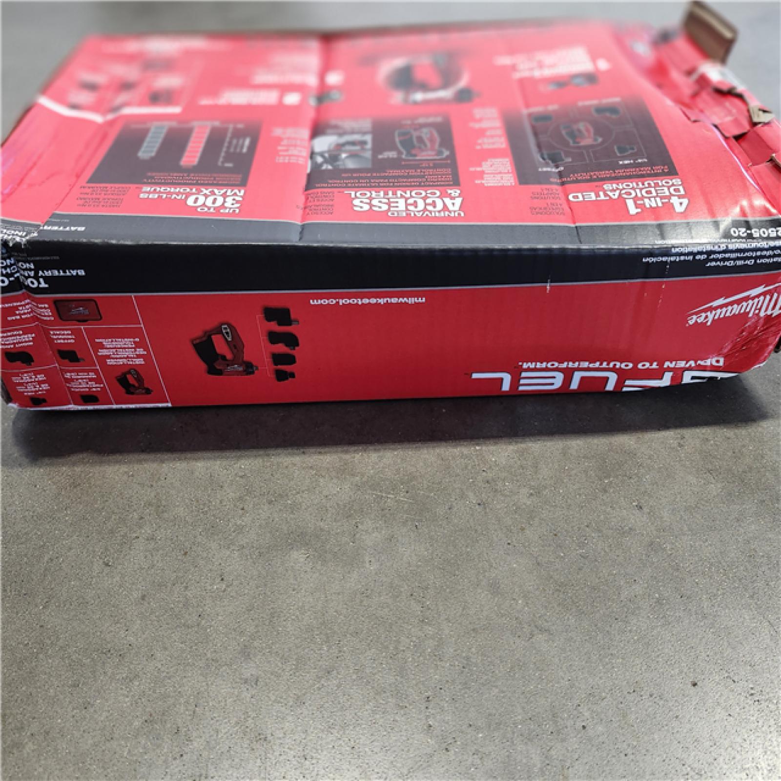 NEW! - Milwaukee M12 FUEL 12V Lithium-Ion Brushless Cordless 4-in-1 Installation 3/8 in. Drill Driver with 4 Tool Head (Tool-Only)