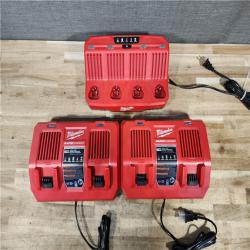 HOUSTON LOCATION - AS-IS MILWAUKEE BATTERY CHARGER PACK QTY - 3