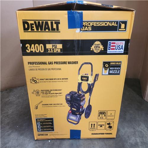 Phoenix NEW DEWALT 3400 PSI 2.5 GPM Gas Cold Water Pressure Washer with DeWalt 210 Engine