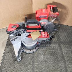 HOUSTON LOCATION - AS-IS M18 FUEL 18V 10 in. Lithium-Ion Brushless Cordless Dual Bevel Sliding Compound Miter Saw Kit with One 8.0 Ah Battery & CHARGER