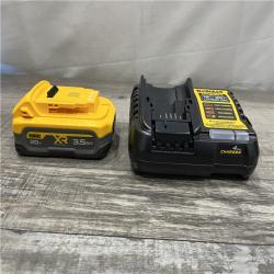 AS-IS DEWALT 20V MAX XR POWERSTACK Lithium-Ion Battery Starter Kit with 3.5Ah Battery and Charger
