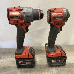 AS-IS Milwaukee FUEL 18V Lithium-Ion Brushless Cordless Hammer Drill and Impact Driver Combo Kit