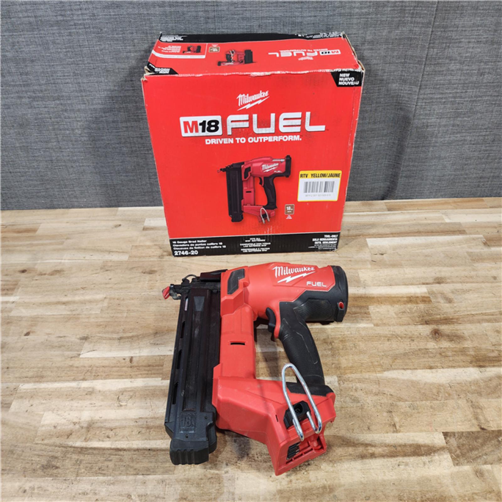HOUSTON LOCATION - AS-IS Milwaukee FUEL 18-Volt Lithium-Ion Brushless Cordless Gen II 18-Gauge Brad Nailer (Tool-Only)