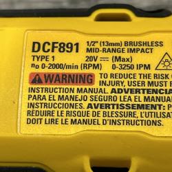 AS-IS DEWALT 20V MAX XR Cordless 1/2 in. Impact Wrench (Tool Only)