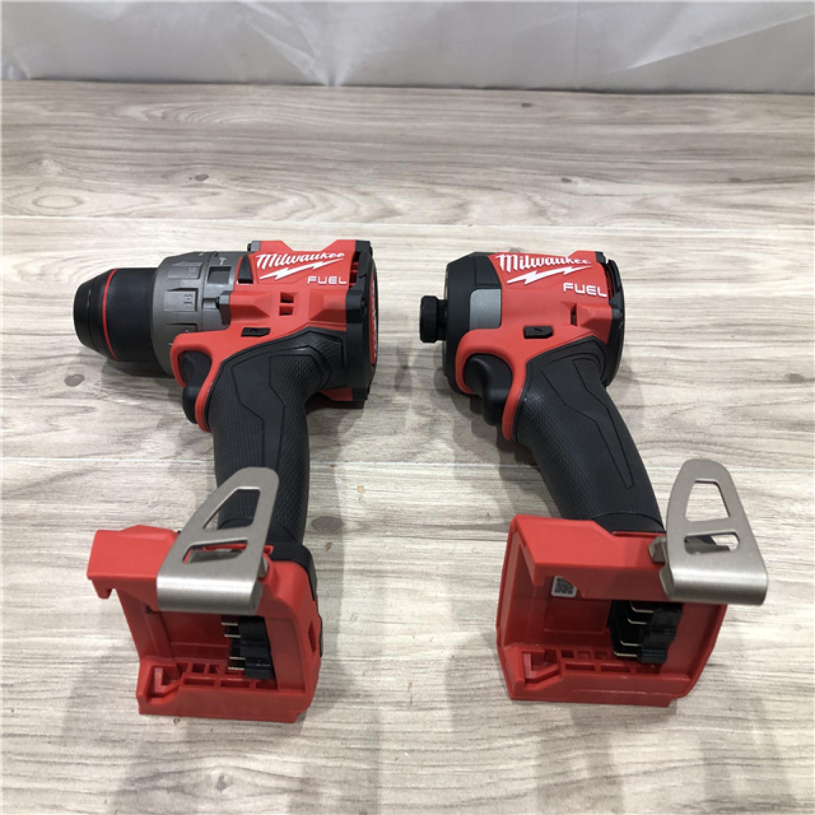 AS-IS Milwaukee FUEL 18V Lithium-Ion Cordless Hammer Drill and Impact Driver Combo Kit
