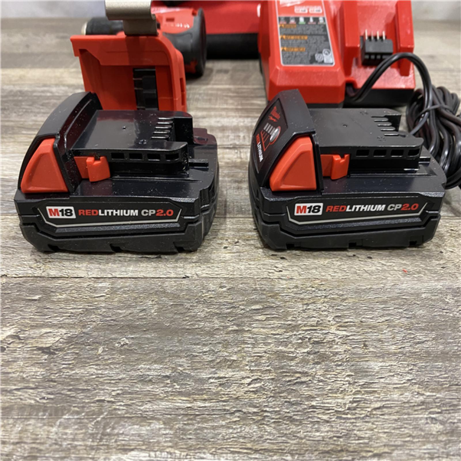 AS-IS Milwaukee 18V Lithium-Ion Brushless Cordless 1/2 in. Compact Drill/Driver Kit