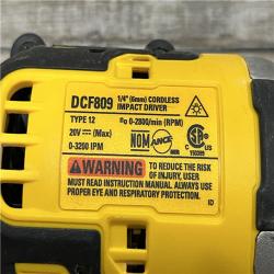 AS-IS DEWALT Atomic 20V Max Lithium-Ion Brushless Cordless Compact 1/4 in. Impact Driver Kit
