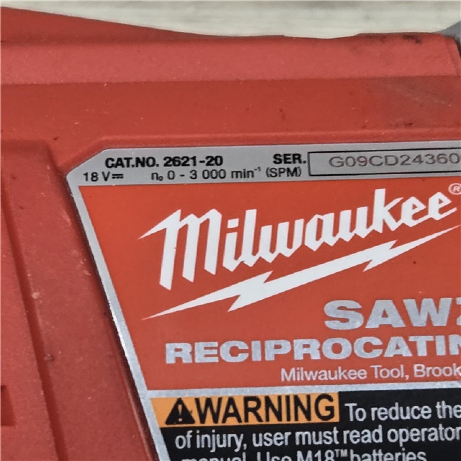 AS-IS Milwaukee  M18 SAWZALL Cordless Reciprocating Saw (Tool Only)