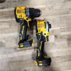 HOUSTON LOCATION - AS-IS (APPEARS LIKE NEW) DEWALT 20V MAX XR Hammer Drill and ATOMIC Impact Driver 2 Tool Cordless Combo Kit with (2) 4.0Ah Batteries, Charger, and Bag