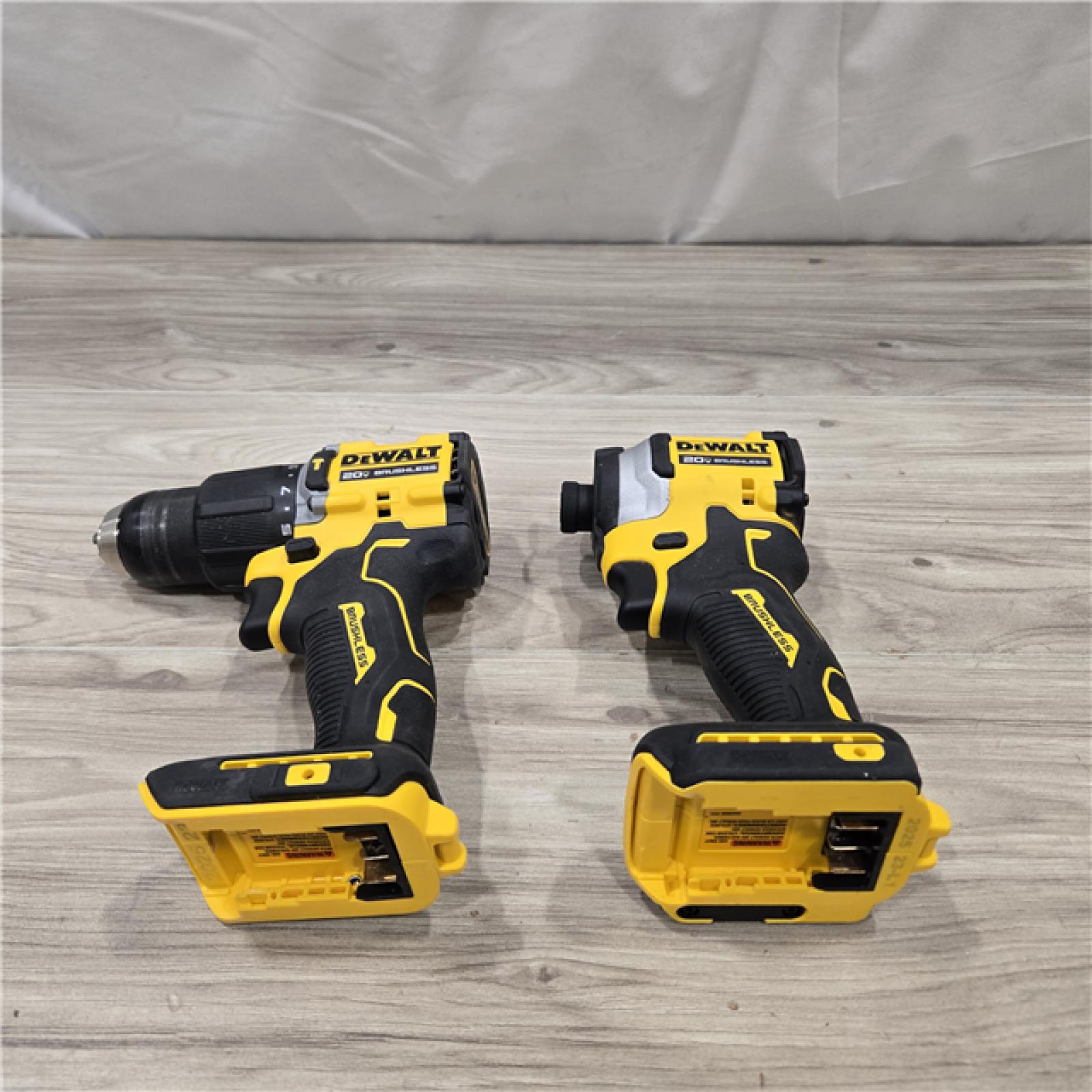 AS-IS DeWalt 20V MAX Atomic Cordless 2 Tool Compact Hammer Drill and Impact Driver Kit