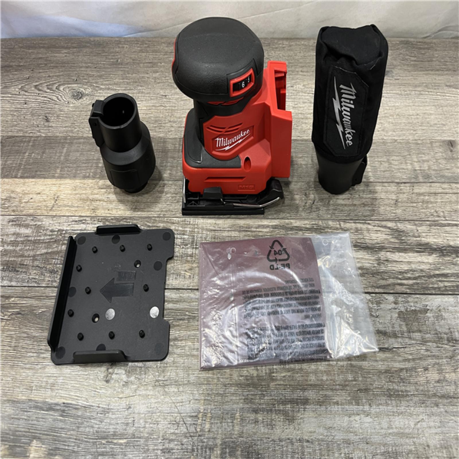 AS-IS Milwaukee 18V Lithium-Ion Cordless 1/4 in. Sheet Sander (Tool-Only)