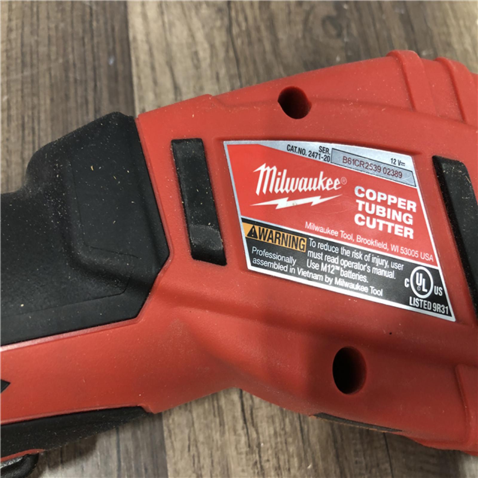 AS-IS Milwaukee  12V Lithium-Ion Cordless Copper Tubing Cutter (Tool-Only)