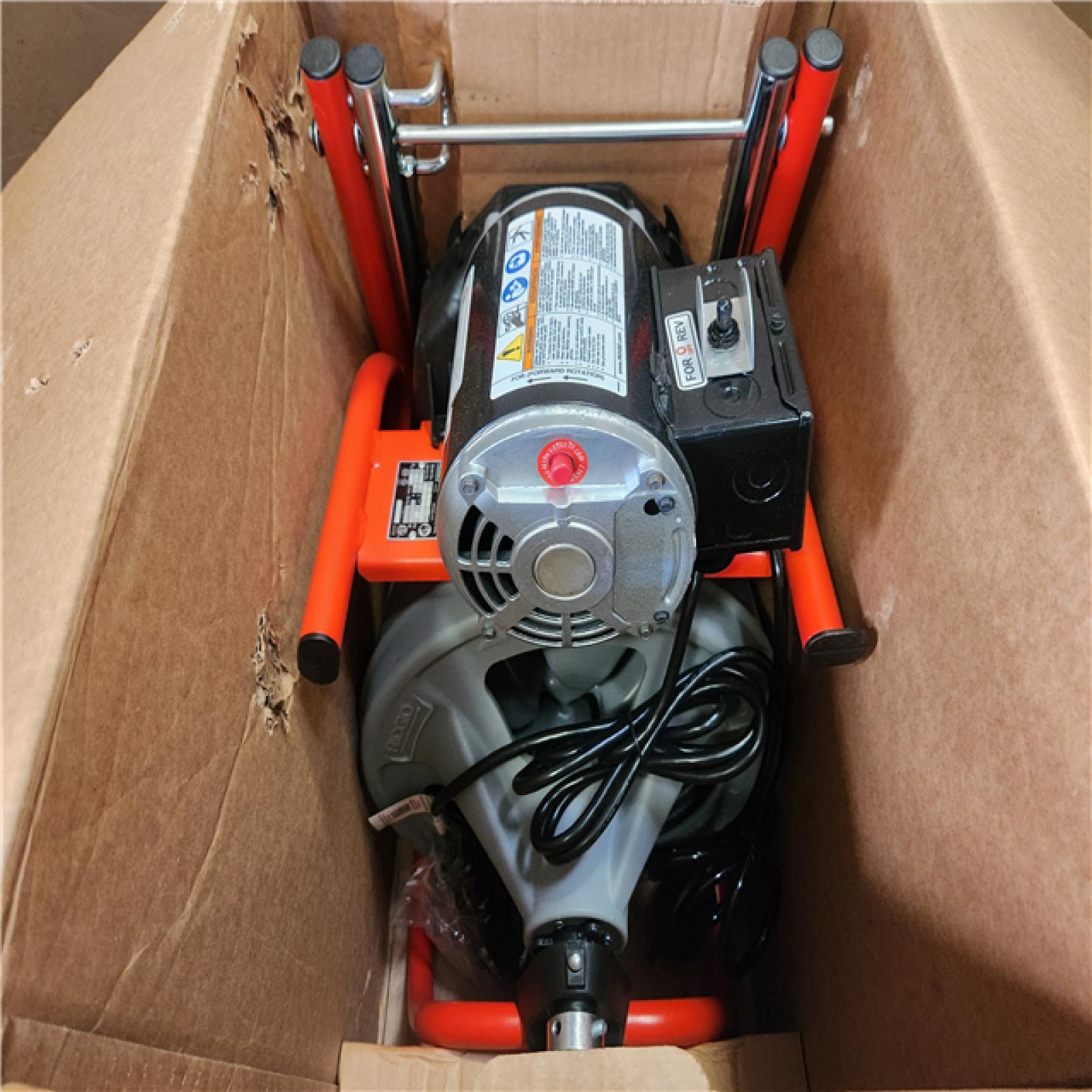 Phoenix NEW RIDGID K-400 Drain Cleaning Snake Auger 120-Volt Drum Machine with C-32IW 3/8 in. x 75 ft. Cable + 4-Piece Tool Set & Gl