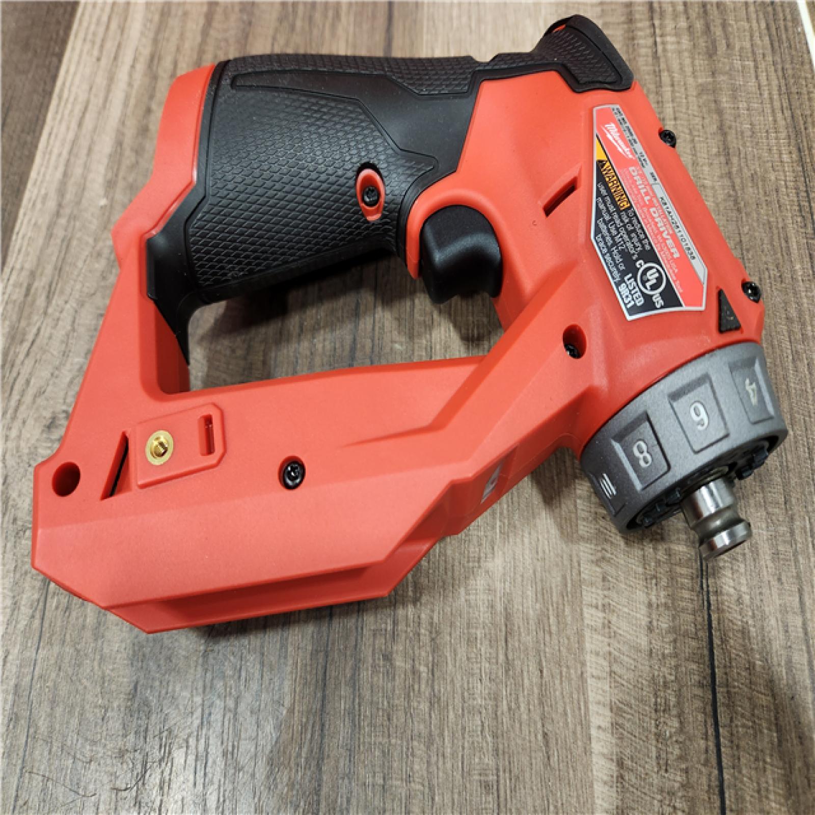 AS-IS Milwaukee M12 FUEL 12V Lithium-Ion Brushless Cordless 4-in-1 Installation 3/8 in. Drill Driver Kit with 4-Tool Heads