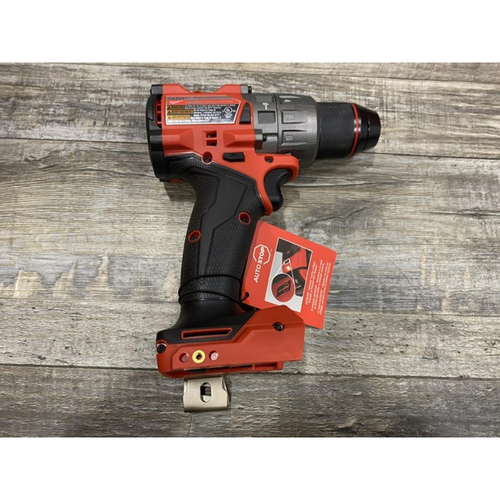 AS-IS Milwaukee FUEL 18V Lithium-Ion Brushless Cordless 1/2 in. Hammer Drill Driver Kit
