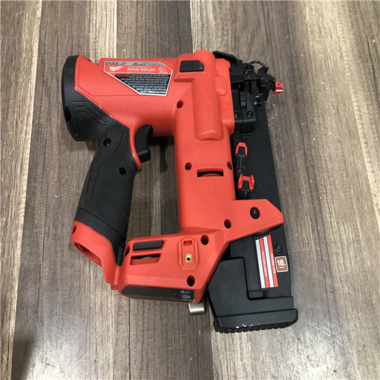 AS-IS Milwaukee FUEL 12-Volt Lithium-Ion Brushless Cordless 18-Gauge 1-1/2 in. Compact Brad Nailer (Tool Only)