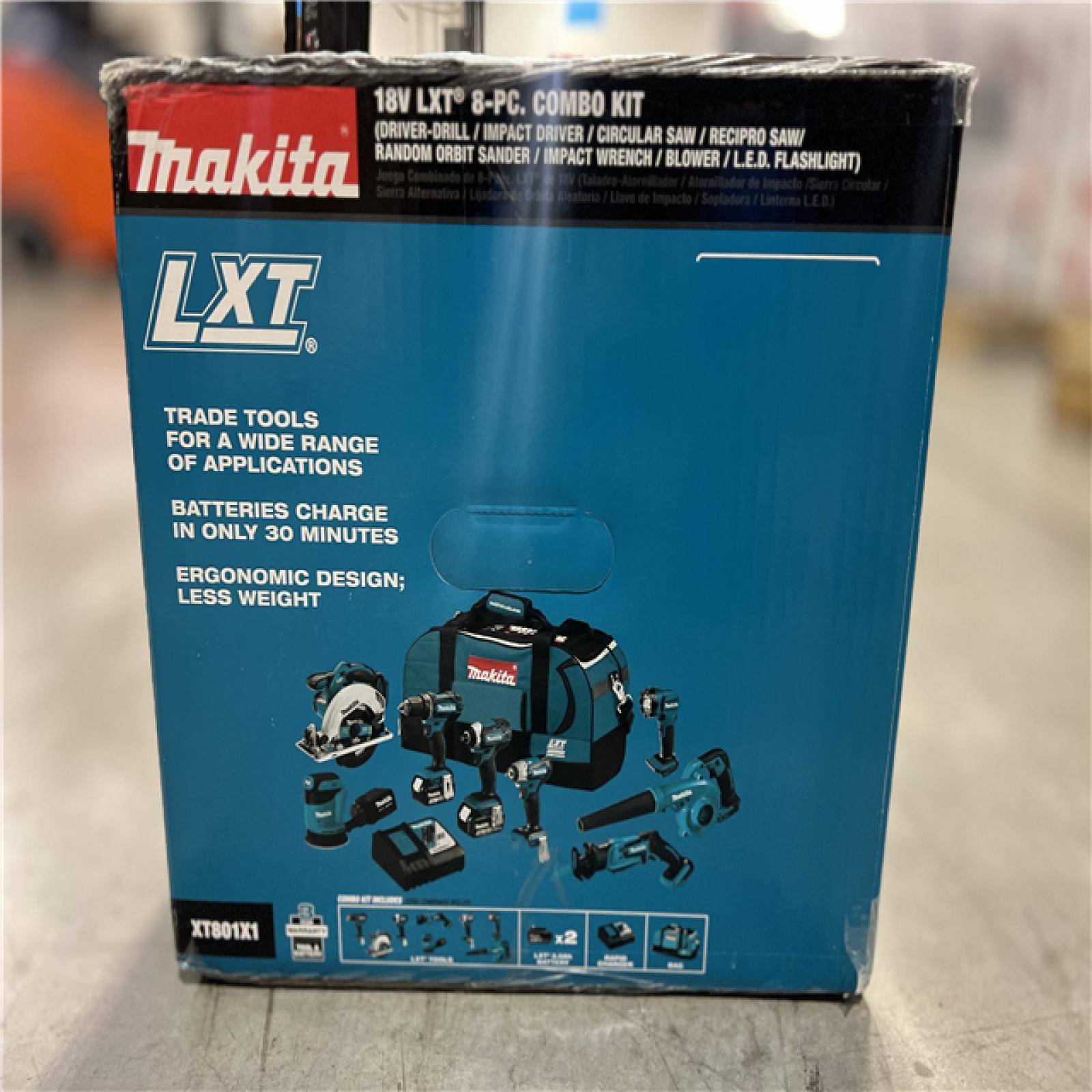NEW! Makita XT801X1 18V LXT LithiumIon 8Piece Combo 3.0Ah Kit