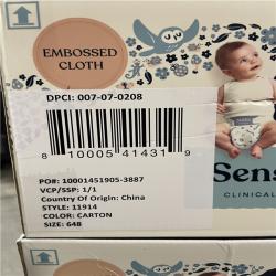 DALLAS LOCATION- Millie Moon Sensitive Wipes 648ct PALLET -90 CASES